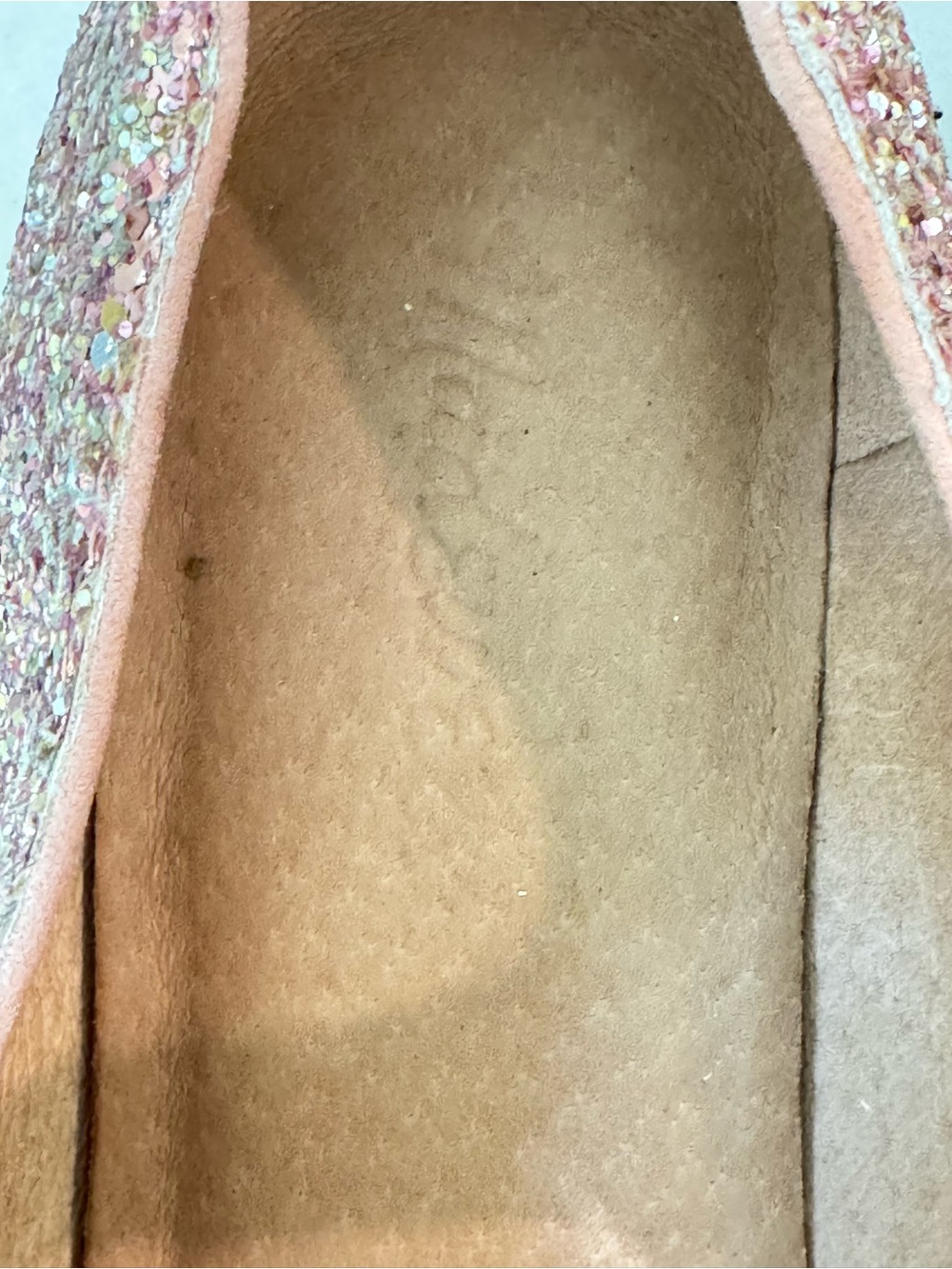 Madewell Pink Glitter Mary Jane Flats Sz 7.5 - Picture 5 of 13